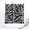 Animal Print Zebra Stripe Exotic Safari Neutral Wild Animals Modern Black Custom Printed Fabric by Spoonflower Various Fabrics by the Yard or Fat Quarter